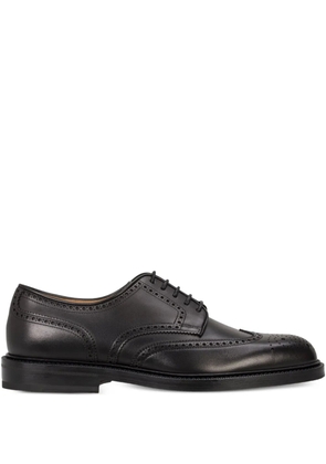 BOSS perforated-wingtip Oxford shoes - Black