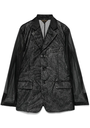 Comme Des Garçons Comme Des Garçons chiffon blazer - Black
