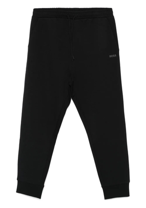 BOSS rubberised-logo track pants - Blue