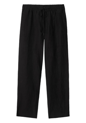Burberry linen straight-leg trousers - Black