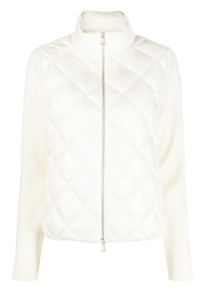 Moncler padded wool cardigan - White