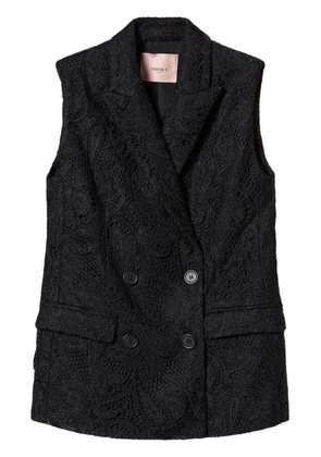 TWINSET double-breasted waistcoat - Black