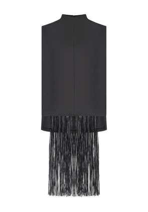 Sportmax Soraia fringed sleeveless top - Black