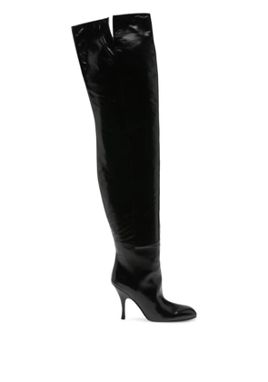 KHAITE 100mm Colt boots - Black