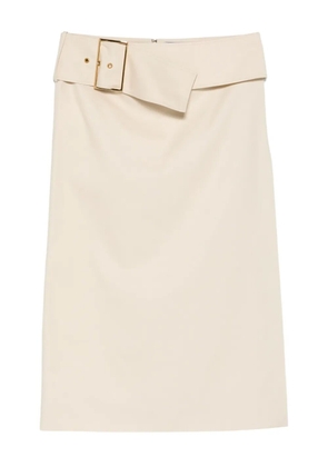 Rowen Rose buckle midi skirt - Neutrals