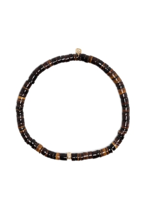 Sydney Evan 14kt yellow gold diamond beaded bracelet - Brown