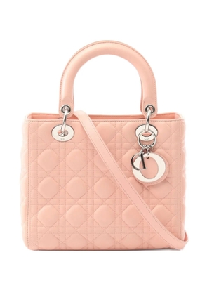 Christian Dior Pre-Owned 2010s Lady Dior quilted leather crossbody bag - Pink