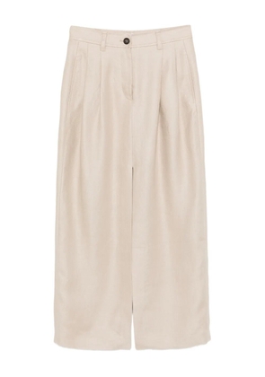 Brunello Cucinelli linen maxi skirt - Neutrals
