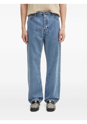 Filling Pieces logo-patch jeans - Blue