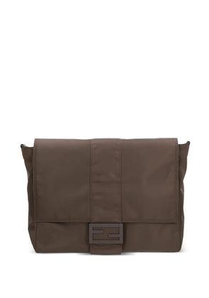 FENDI baguette messenger nylon bag - Brown