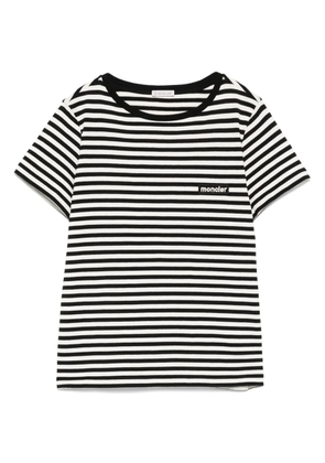 Moncler striped cotton T-shirt - Black