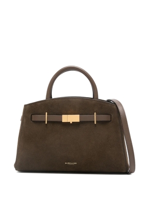 DeMellier small Hudson suede tote bag - Brown