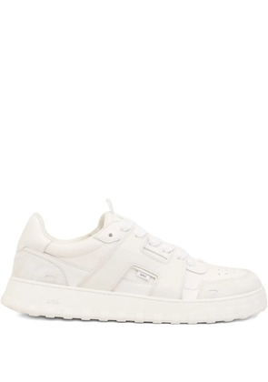 AMI Paris leather suede lace-up sneakers - Neutrals