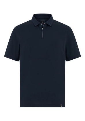 Boggi Milano piqué zip polo shirt - Blue