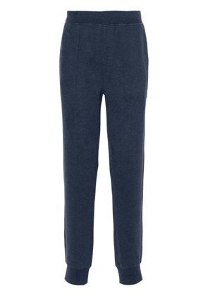 Corneliani mélange-effect track pants - Blue