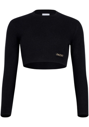 Patou cropped sweater - Black