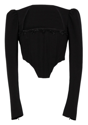 TWINSET bustier-neck top - Black