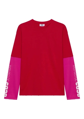 GCDS long-sleeved T-shirt - Red