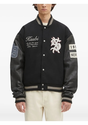 Ksubi embroidered varsity jacket - Black