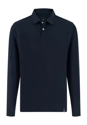 Boggi Milano appliquéd piqué polo shirt - Blue