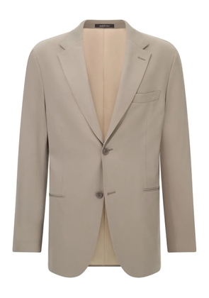 Boggi Milano stretch single-breated blazer - Neutrals