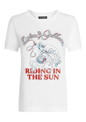 Dolce & Gabbana print-detail T-shirt - White