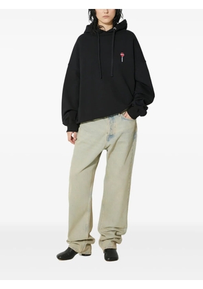 Fiorucci lollipop-embroidered hoodie - Black