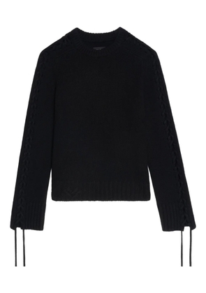 Zadig&Voltaire Malty sleeve tie sweater - Black