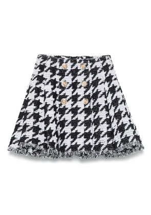 Balmain tweed A-line skirt - Black