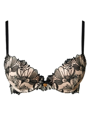 TWINSET embroidered tulle push-up bra - Neutrals