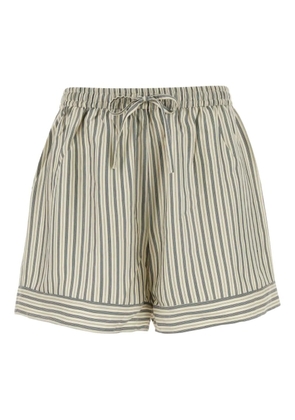 Le Kasha striped-pattern shorts - Blue