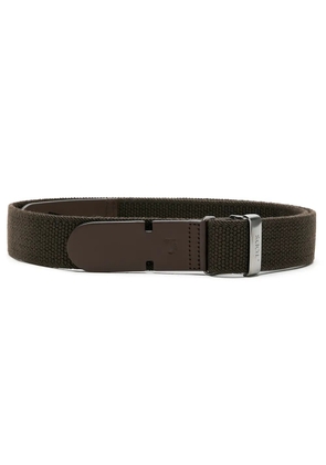 Tod's Greca textured belt - Brown