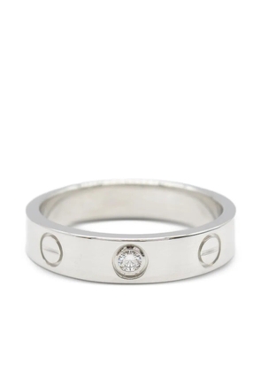 Cartier 2010 18kt white gold Mini Love ring - Silver