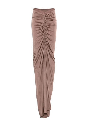 Rick Owens Lilies ruched draped skirt - Brown
