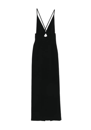 Solace London Milly cross-back maxi dress - Black