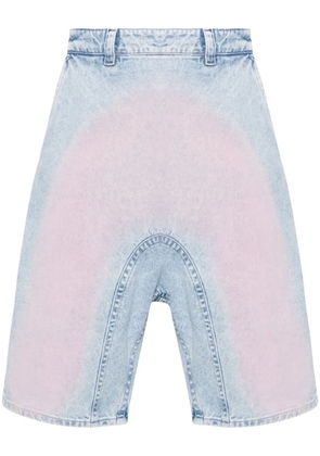 Y/Project Souffle denim shorts - Blue