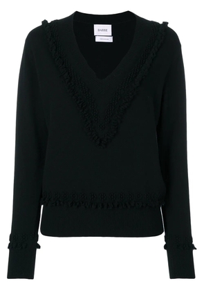 Barrie Romantic Timeless cashmere V neck pullover - Black