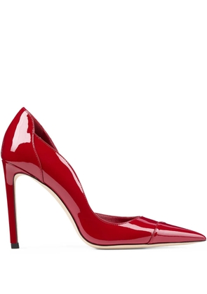 Jimmy Choo 100 mm Brigitte pointed-toe pumps - Red