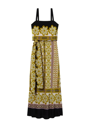 La DoubleJ Slip-Around floral-print maxi dress - Pink