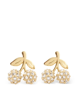 Coach embellished cherry stud earrings - Gold