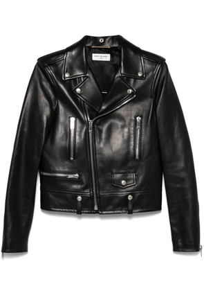 Saint Laurent leather biker jacket - Black
