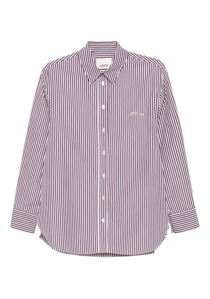 ISABEL MARANT striped button-fastening shirt - Neutrals