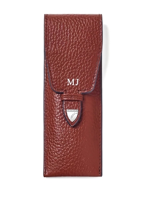 Aspinal Of London textured flap pen case (16cm x 3.8cm)