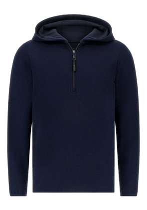 Boggi Milano half-zip hooded sweatshirt - Blue