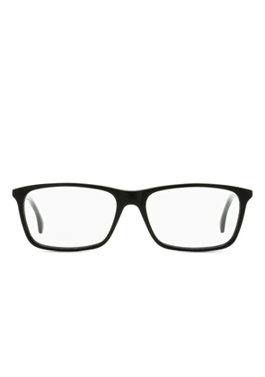 Gucci Eyewear rectangular logo glasses - Black