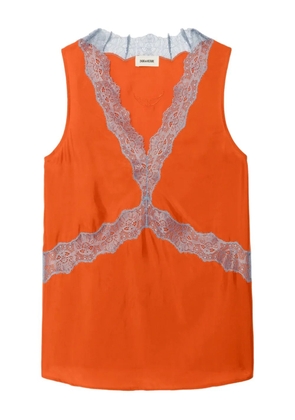 Zadig&Voltaire V-neck top - Orange