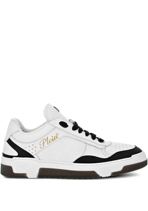 Philipp Plein nappa leather sneakers - White