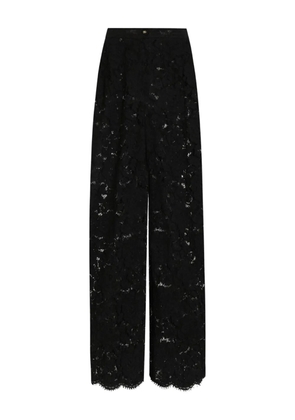 Dolce & Gabbana DNA lace-detailing trousers - Black