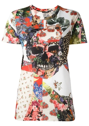 Alexander McQueen floral skull T-shirt - Multicolour