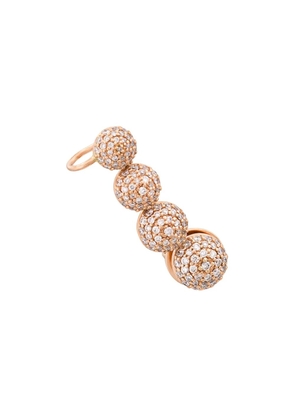 ALINKA 18kt rose gold Black Caviar diamond right ear cuff - Metallic